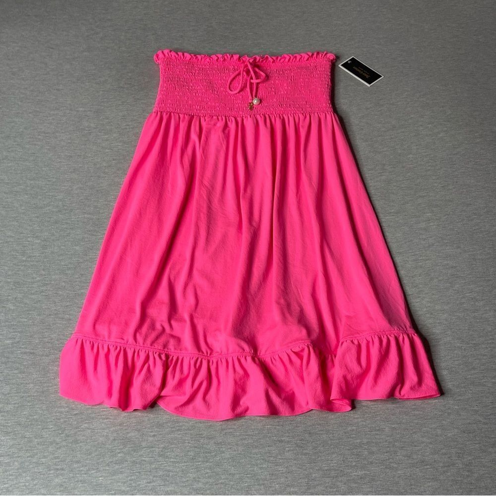 Juicy Couture Girl's Vintage Hot Pink Cover-Up Dress - Picture 8 of 9